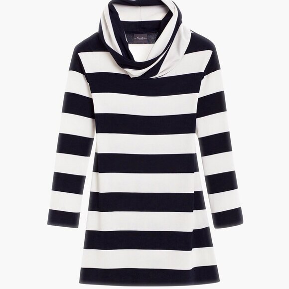 Chico's Tops - Chico's Travelers Collection Bold Stripe Top Size 12/14 | 3/4 Sleeve Cowl Neck